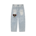 Vintage White washed Blue jeans "Forever"