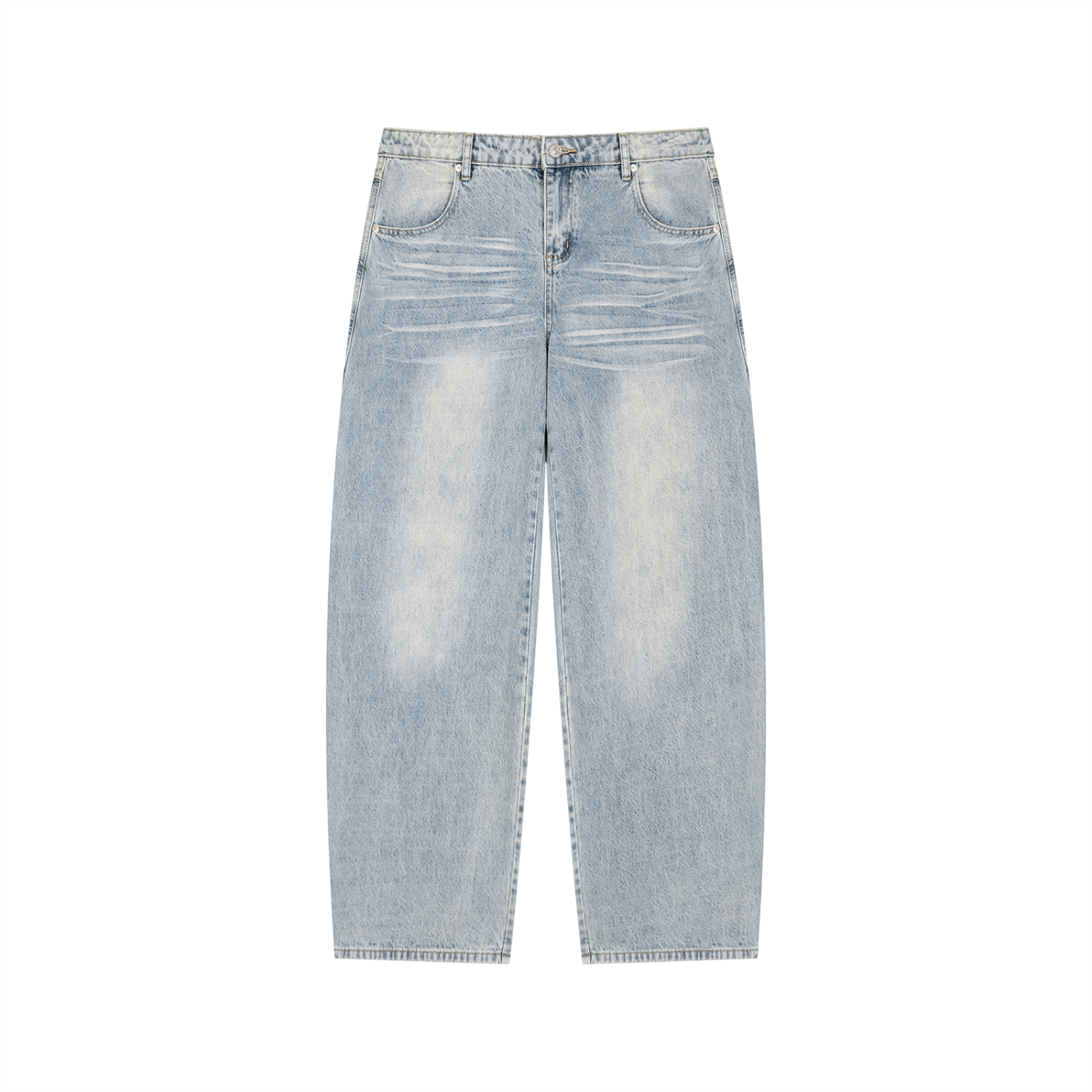 Vintage White washed Blue jeans "Forever"