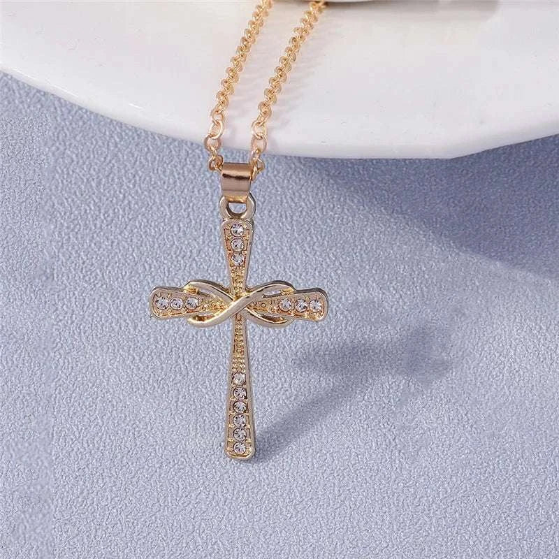 Your Choice Rhinestone Cross Pendent Necklaces