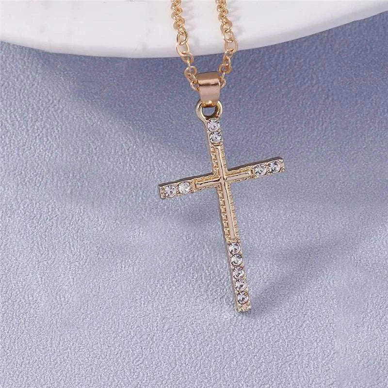 Your Choice Rhinestone Cross Pendent Necklaces