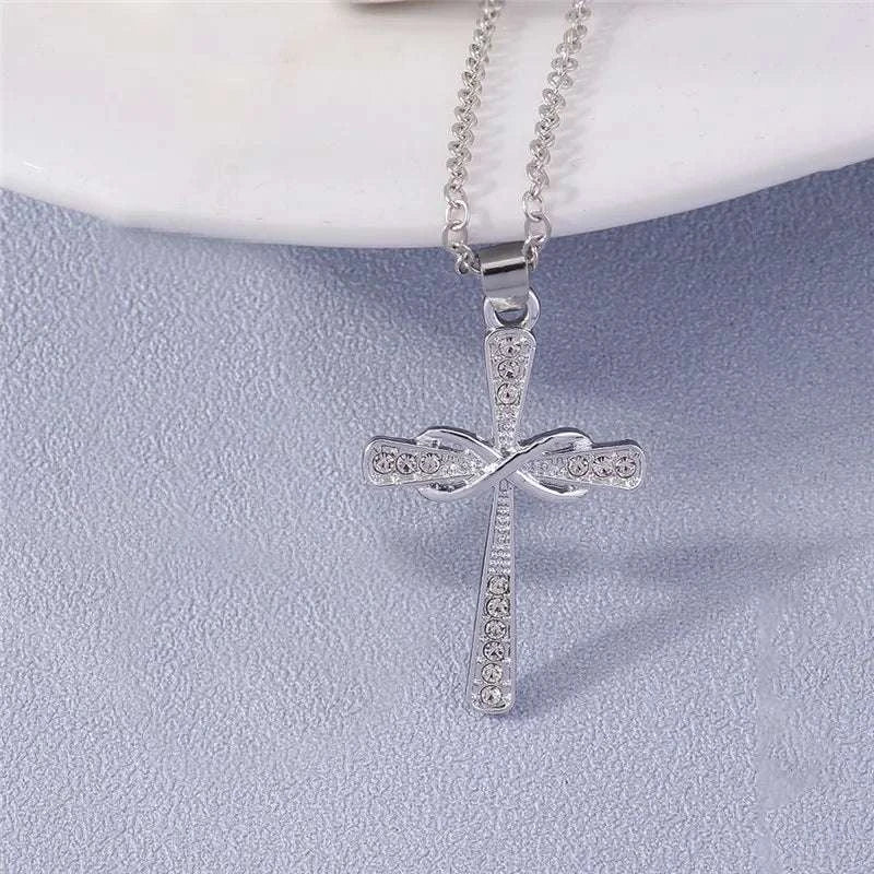 Your Choice Rhinestone Cross Pendent Necklaces