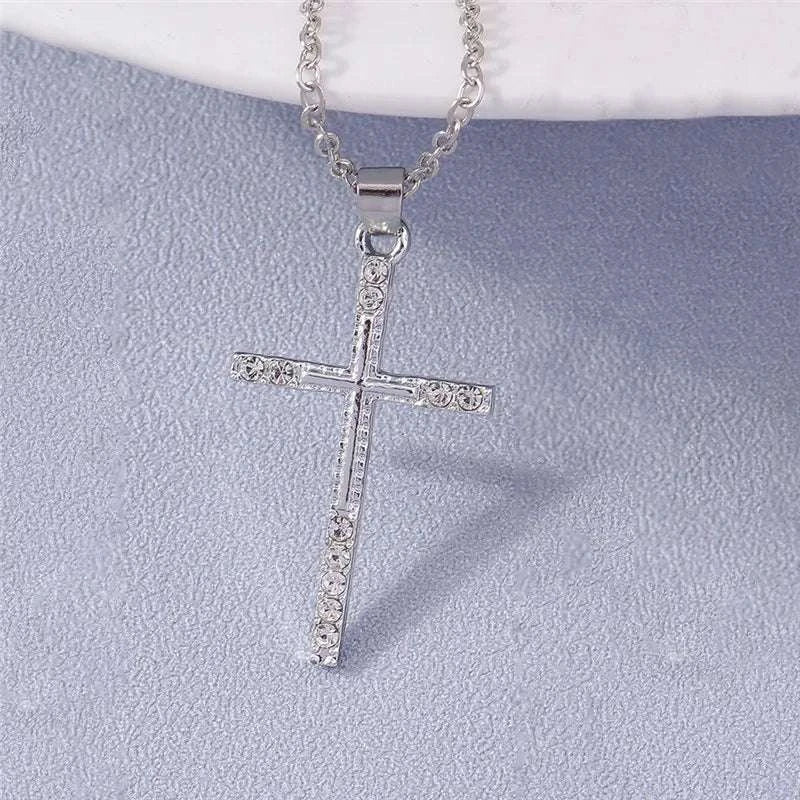Your Choice Rhinestone Cross Pendent Necklaces