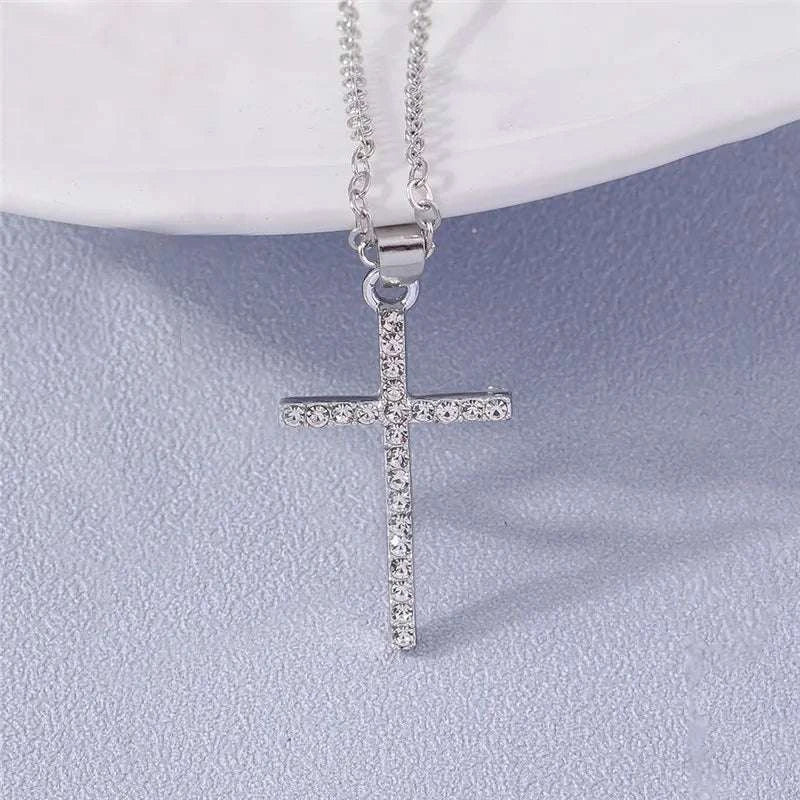 Your Choice Rhinestone Cross Pendent Necklaces