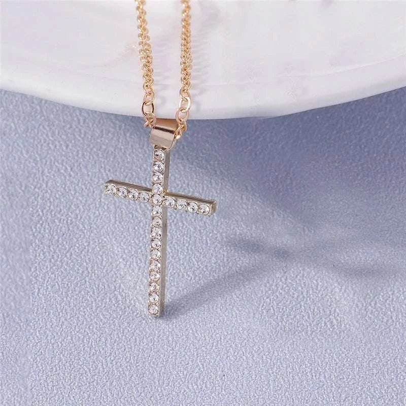 Your Choice Rhinestone Cross Pendent Necklaces