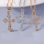 Your Choice Rhinestone Cross Pendent Necklaces