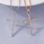 Your Choice Rhinestone Cross Pendent Necklaces