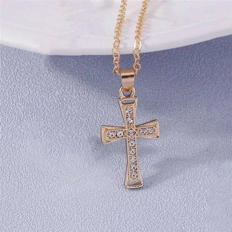 Your Choice Rhinestone Cross Pendent Necklaces