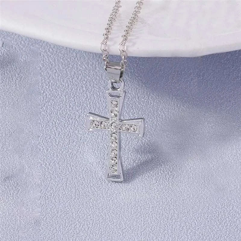 Your Choice Rhinestone Cross Pendent Necklaces