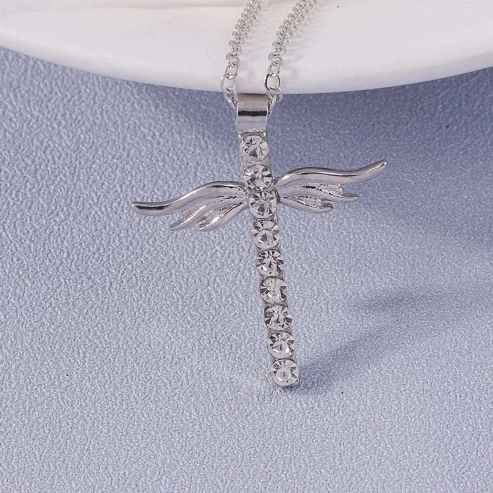 Your Choice Rhinestone Cross Pendent Necklaces