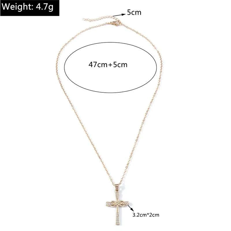 Your Choice Rhinestone Cross Pendent Necklaces